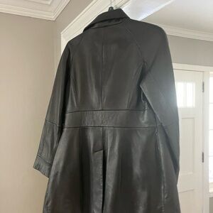 Preston & York long leather jacket